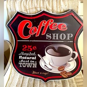 Decorative plaque for coffee bar
16.5’’H X 16’’L
